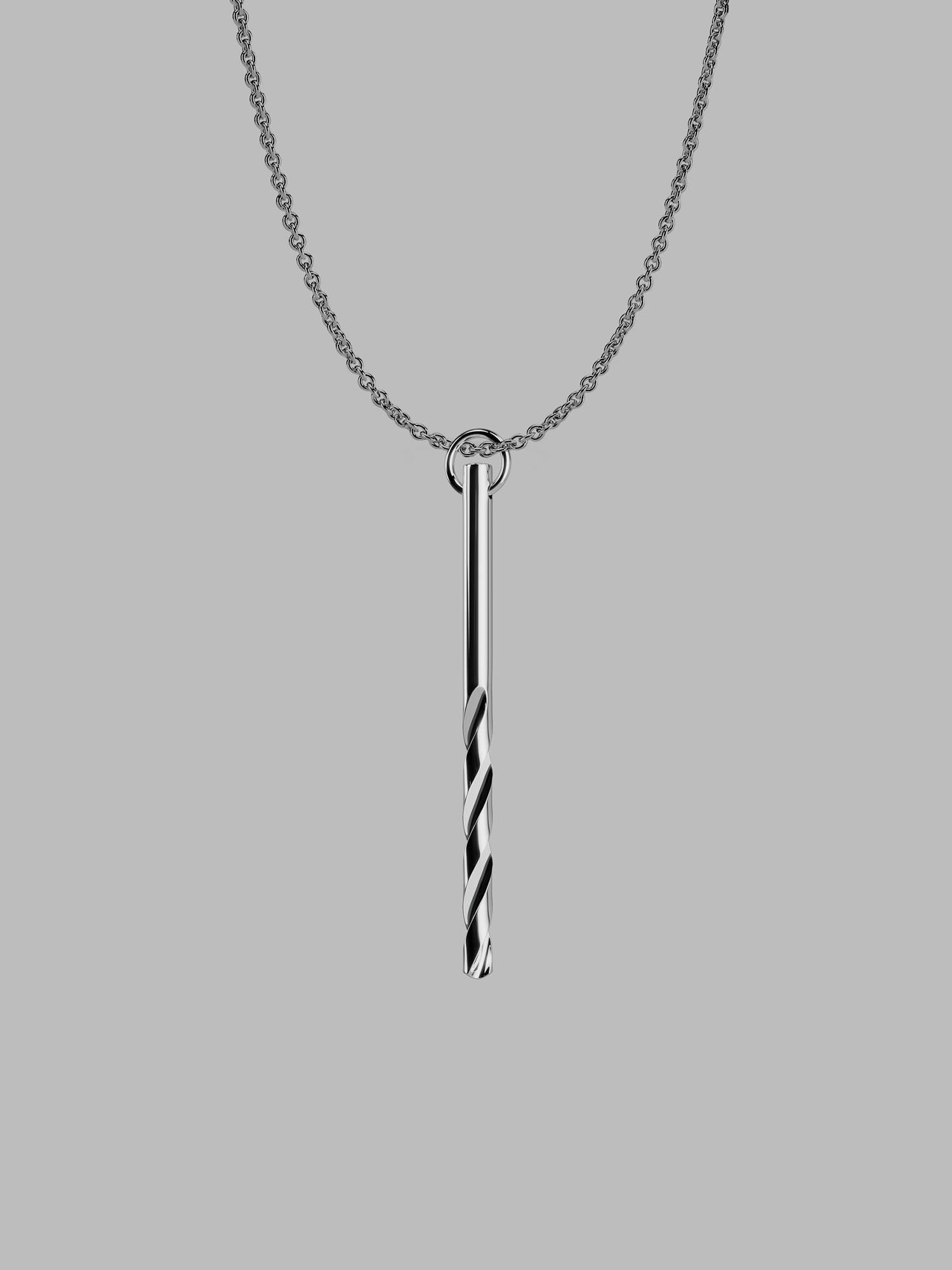 A925 Drill Pendant [Silver]